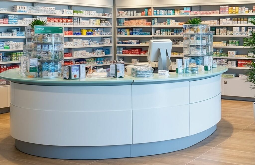 Huile vergeture en pharmacie